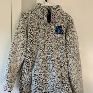 university of KY - top of the world women's sherpa quarter-snap pullover